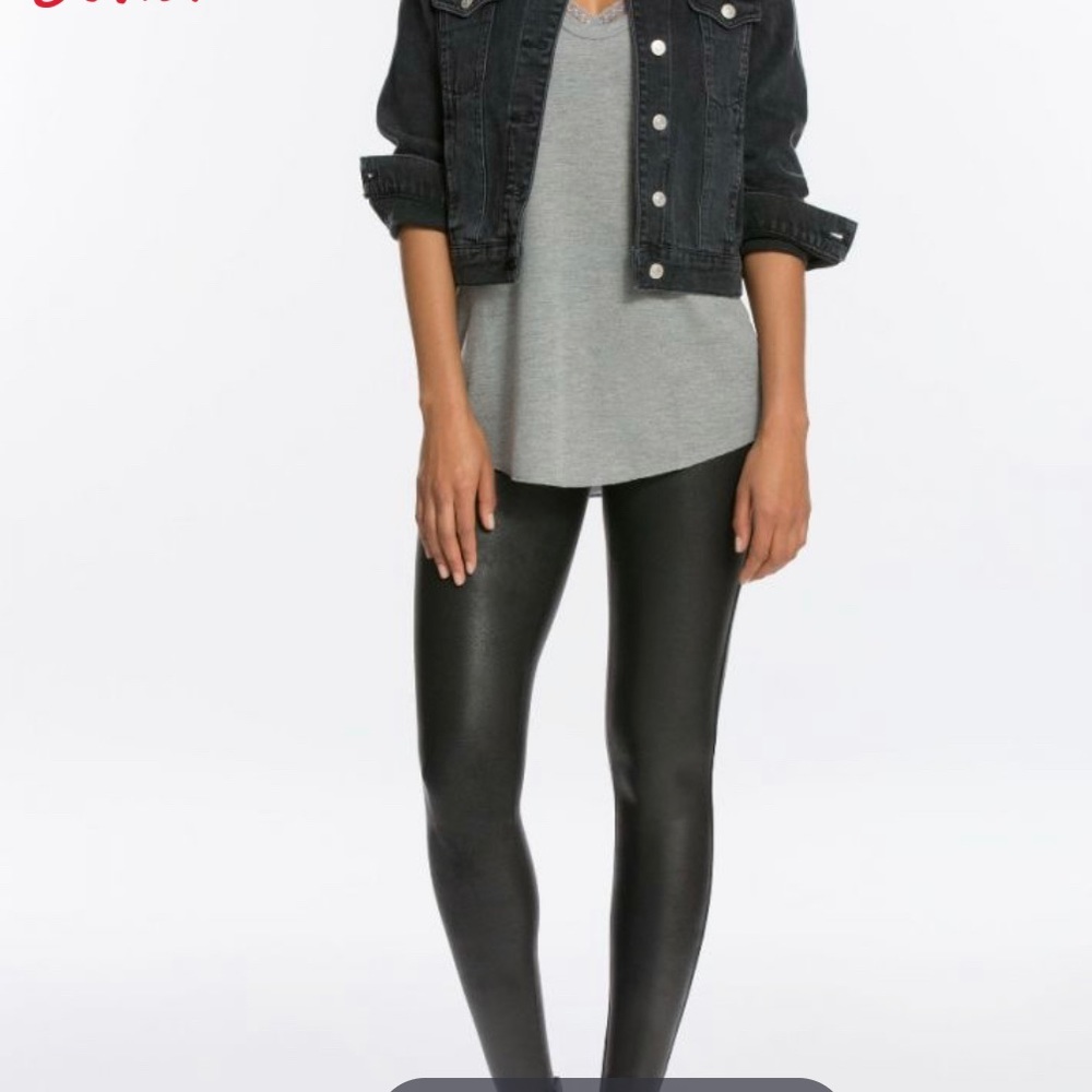 Spanx Leather Leggings-New!